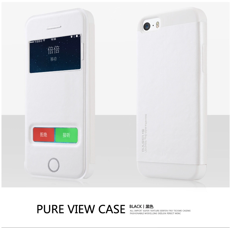 Bao Da Baseus Pure View Flip Leather Case for Apple iPhone 5S/5